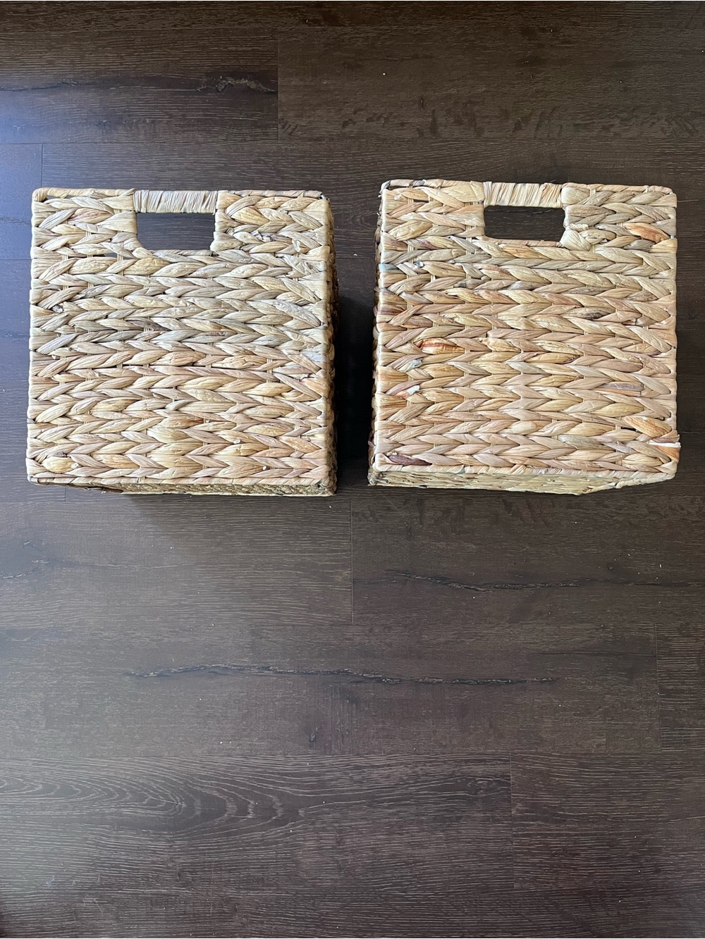 Set of 2 Woven Storage Baskets